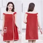Absorbent Bath Robe Microfiber Bow Wrap Towel New Wearable Bath Towel Home