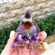Tree Of life Tigers Eye Sphere with Amethyst Healing Stones,Healing Usa