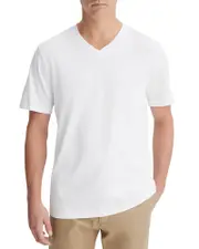 Vince Garment Dye Short Sleeve V-Neck Tee