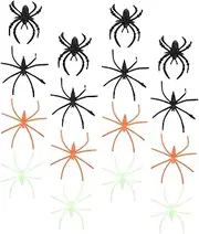 SUPVOX 100Pcs Glow Dark Spider Rings Halloween Decor Spider Finger Decorations for Themed Parties Festivals and Trick Treat Events