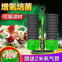 在飛比找樂天市場購物網優惠-魚缸過濾器 外掛過濾器 超薄小型圓形魚缸過濾器流化床反氣舉三