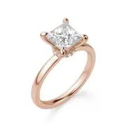 Solstice Princess Cut Created Diamond Engagement Ring