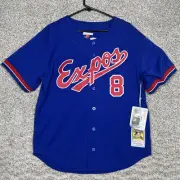 Mitchell & Ness Montreal Expos Jersey Mens Large Blue Gary Carter #8 Blue 1992