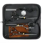 Professional Hair Cutting Scissors Sets Stainless Steel Barber Hairdressing S...