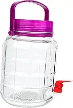 Zerodeko Multi Function Fermenting Jar with Spigot Kitchen Pickle Container Glass Wine Brewing Bucket for Medicinal Liquor and Homemade