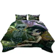 Eve and Rib Clockwork Fairy and Skeleton Coverlet