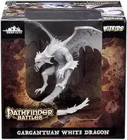 WizKids WZK73145 Pathfinder Battles Deep Cuts Gargantuan White Dragon CMG