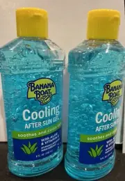 2x Banana Boat Cooling After Sun Gel with Aloe and Vitamin E - 8 Fl Oz Each
