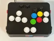 USB Leverless FightStick Retro Arcade Controller Concave Buttons Fight Stick BLK