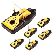 6 Pack Mouse Traps, Updated Model Mice Trap Indoor, Reusable for House Small ...