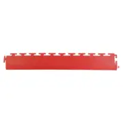 PVC COIN DOT INTERLOCKING GARAGE TILES - STRAIGHT RAMPS - RED