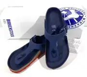 Birkenstock Gizeh Kids BS Unisex Size 12 (EU30)N Fit Blue Red Birko-Flor Sandals