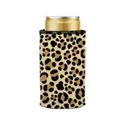 Stubbyz Leopard Print Stubby Cooler Slim