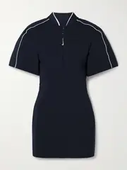 [Nike] Nike - + Jacquemus Nrg Open-back Striped Stretch Mini Dress - Navy - large large Blue
