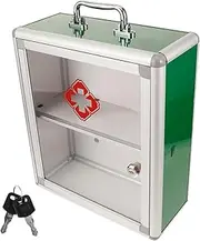 Garneck Sturdy Wall-Mounted First Aid Box Large Capacity Medicine Storage First Aid Kit Home Office School Wall-Mounted