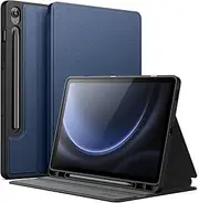 [JETech] Case for Samsung Galaxy Tab S10 FE / S9 FE 10.9-Inch with S Pen Holder, Slim Folio Stand Protective Tablet Cover, Multi-Angle Viewing (Navy Blue)