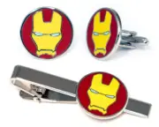 Ironman Cuff Links, Nerd Wedding Jewelry Groomsmen Cufflinks Geeky Nerdy Gifts