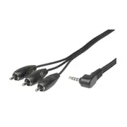 [TechBrands] 4 Pin 3.5mm Audio Visual Plug to 3 RCA Plugs 1.5m
