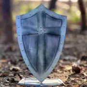 Medieval Cross Wooden Templar Shield Battle Knight Cosplay & Roleplay