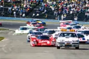 Bob Akin Hans Joachim Stuck Jim Mullen Porsche 962 leads the pack - Old Photo