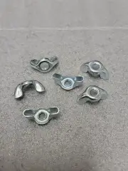 1/4"-20 Coarse Thread Zinc Plated Steel Wing Nuts; Qty 25