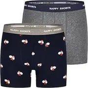 [Happy Shorts] 2 Jersey Trunks Men's Boxer Shorts Pants Santa Claus