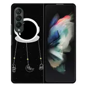 Phone Case Black Rigid Case For Samsung Galaxy Z, Luxury Zfold3 Cell Phone Case, Astronaut Case