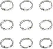 THREENEST 600 PCS 10mm Small Stainless Steel Split Rings, Double Loop Jump Rings Metal Round Craft Findings for Key Chains Jewelry Making (10mm)