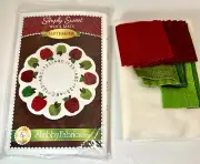 Simply Sweet Shabby Fabrics Wool Applique Mat Kit 12.5" September~ Apples School
