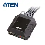 ATEN 2埠USB 4K HDMI帶線式KVM多電腦切換器 (外接式切換按鍵) - CS22H