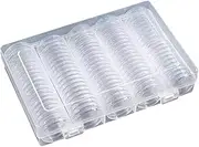 Coin Storage Box, Multifunctional, Polystyrene Material, Versatile Coin Storage Solution, Organizer with Removable Trays Collectors, Hobbyists, Home and Workplace Use, 18.5x12x3.8cm