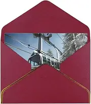 FRESQA Winter Cable Ski Lift Ideal For Weddings, Friendships, And Holidays | Crafted From Premium Pearlescent Paper