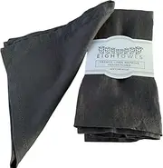 Linen Napkins –100% French Flax – Hemstitch Stonewashed Pure Linen Cloth Napkins - Size 50cm x 50cm – Set of 4 (Dark Grey)