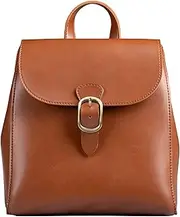 [SUNLIGHT LEAVES] Simple Vegan Leather Flap 3 Way Convertible Backpack For Women Classic Vintage Faux Leather Fashion Daypack