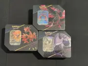 Factory sealed Pokémon Crown Zenith Tins - Zapdos, Articuno, Moltres - Set Of 3