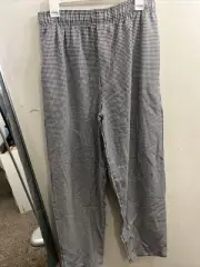 Chef Baggy Checkered Pants Elastic Waist, Draw String, Sizes Medium & Large & XL