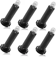 TIKSCIENCE Neo-Wedge Bulb Replace 79629-S3V-A01 Compatible with Honda Element ACURA MDX 2001 2002 2003 2004 2005 2006 2007 2008 2009 2010 2011, HVAC Control Bulb With Black Socket 6 Pcs