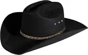 [Enimay] Western Outback Cowboy Hat Men's Women's Style Felt Canvas