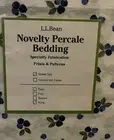L.L.Bean Blueberry Percale King Size Sheet Set,