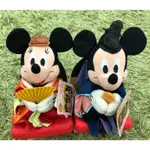 DISNEY日本迪士尼限定景品  米妮米奇 米老鼠 結婚 七夕 情人節禮物 傳統服飾玩偶娃娃 出清價