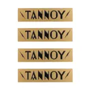 Tannoy Speaker Badge Custom Made Logo Badge 50.5mm(1.98")X12.5mm(0.49") GOLD