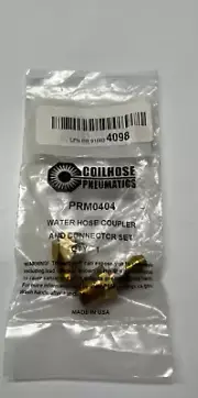 CoilHose Pneumatics PRM0404 Reusable FTG 1/4" ID x 1/4" MPT Rigid NEW