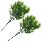 2 Pcs Greenery Plant Store Decoration Artificial Stem Office
