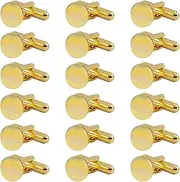 [AUEAR] Metal Cufflinks Cuff Button Blank Cabochons Tray Bezel Cufflink Blanks Setting for Jewelry Making DIY Crafts