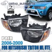 Pair/Set Head Lights For Mitsubishi Triton 2006~2009 Ute ML GLS GLX-R VR