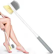 Bath Brush with Long Handle, Foot Brush for the Shower, Foot Wash Brush with Long Handle, Foot Brush, Shower Toe Washer for the Shower, Aid for Seniors in Everyday Life