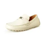 Salvatore Ferragamo Men's Florin Leather Loafers Car Shoes US 12EEE IT 45EEE