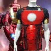 NWT Under Armour Iron Man Alter Ego Marvel Civil War Compression Graphic Shirt