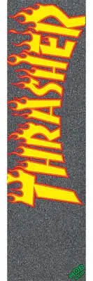 Mob x Thrasher Magazine Yellow and Orange Flame Skateboard Grip Tape
