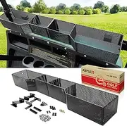 Golf Cart Front Inner Basket Dash Storage Tray Organizer with Racks Compatible with EZGO TXT/RXV,Club Car DS/Precedent/Tempo/Onward,Yamaha G29/Drive/Drive 2 Models,Not Easily Deformed